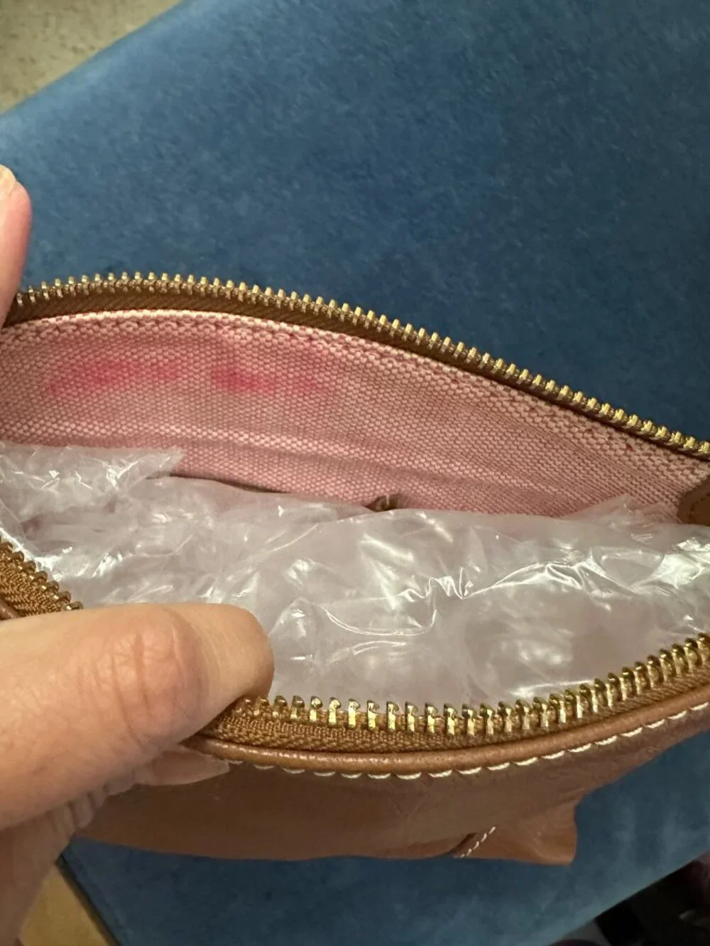 Dooney & Bourke Pebble Leather Brown Purse